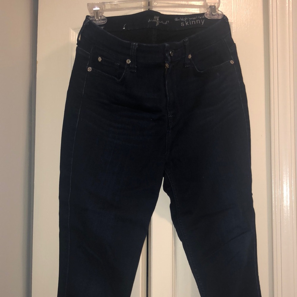 7 for all mankind high waist ankle skinny jeans